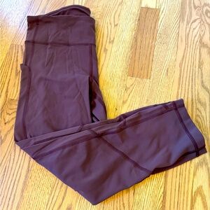 Maroon Lululemon leggings - Size 8